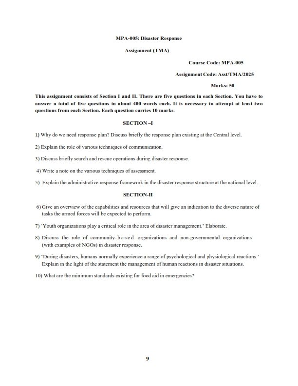 IGNOU MPA-005 Solved Assignment 2025