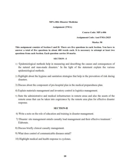 IGNOU MPA-006 Solved Assignment 2025 English Medium