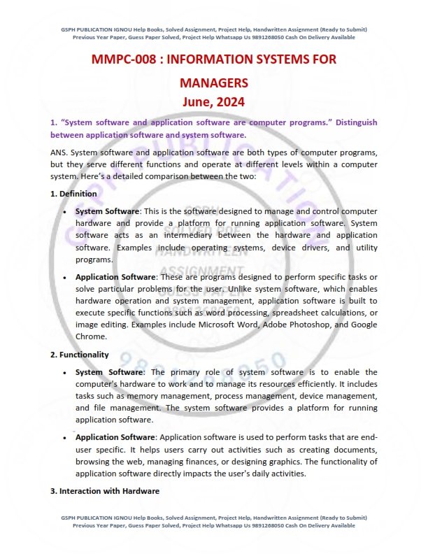 IGNOU MMPC-008 Previous Year Solved Question Paper English Medium (JUNE-2024)