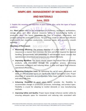 IGNOU MMPC-009 Previous Year Solved Question Paper English Medium (JUNE-2023)