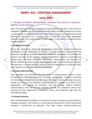 IGNOU MMPC-012 Previous Year Solved Question Paper English Medium (JUNE-2024)