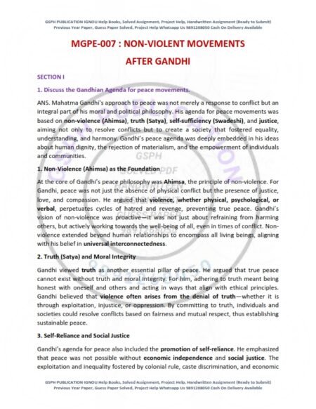 IGNOU MGPE-007 Previous Year Solved Question Paper English Medium (DEC 2020)