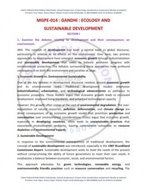 IGNOU MGPE-014 Previous Year Solved Question Paper English Medium (DEC 2020)