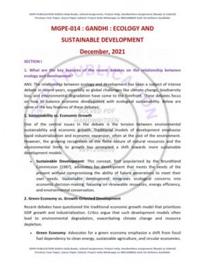 IGNOU MGPE-014 Previous Year Solved Question Paper English Medium (DEC 2021)
