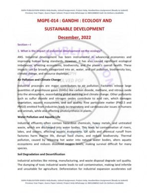 IGNOU MGPE-014 Previous Year Solved Question Paper English Medium (DEC 2022)