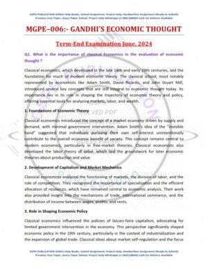 IGNOU MGPE-006 Previous Year Solved Question Paper English Medium (JUNE 2024)