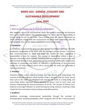 IGNOU MGPE-014 Previous Year Solved Question Paper English Medium (JUNE 2024)