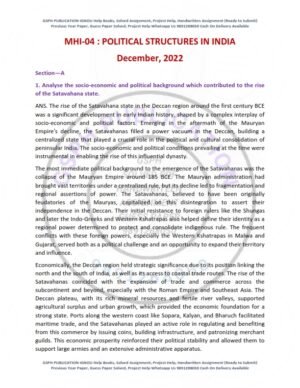 IGNOU MHI-04 Previous Year Solved Question Paper English Medium (DEC 2022)