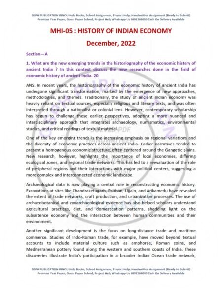 IGNOU MHI-05 Previous Year Solved Question Paper English Medium (DEC 2022)
