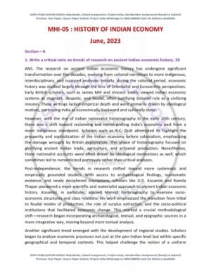 IGNOU MHI-05 Previous Year Solved Question Paper English Medium (JUNE 2023)