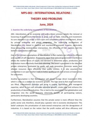 IGNOU MPS-02 Previous Year Solved Question Paper English Medium (JUNE 2024)