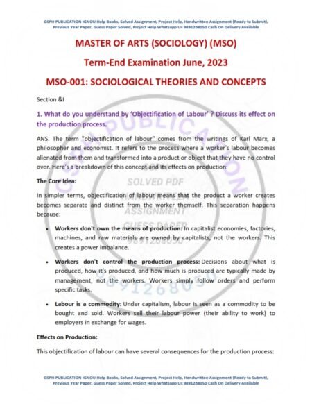 IGNOU MSO-001 Previous Year Solved Question Paper English Medium (JUNE 2023)