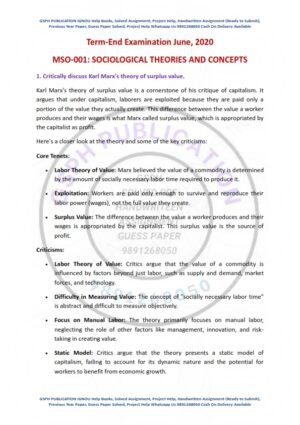 IGNOU MSO-001 Previous Year Solved Question Paper English Medium (JUNE 2020)