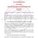 IGNOU MSO-002 Previous Year Solved Question Paper English Medium (JUNE 2023)