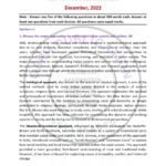 IGNOU MSO-004 Previous Year Solved Question Paper English Medium (DEC 2022)