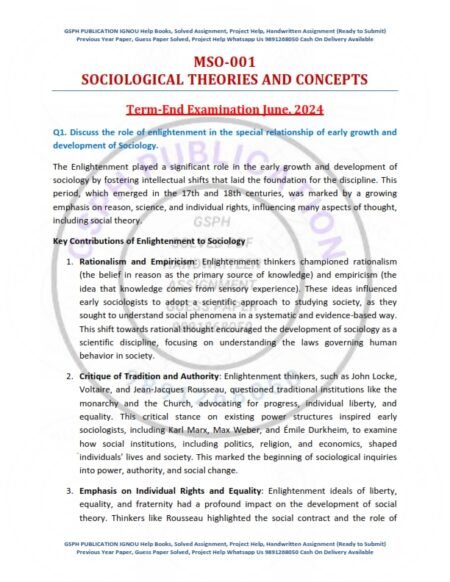 IGNOU MSO-001 Previous Year Solved Question Paper English Medium (JUNE 2024)