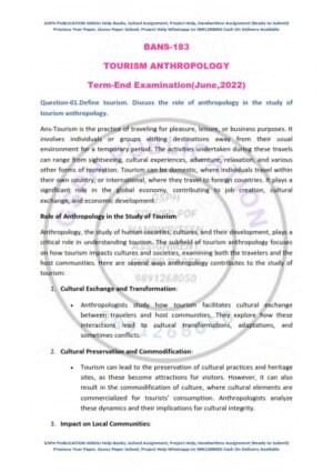 IGNOU BANS-183 Previous Year Solved Question Paper English Medium (JUNE 2022)
