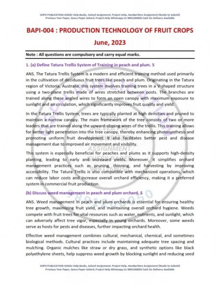 IGNOU BAPI-04 Previous Year Solved Question Paper English Medium (JUNE 2023)