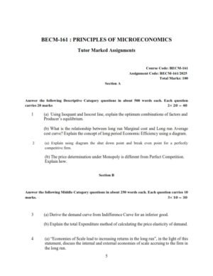 IGNOU BECM-161 Solved Assignment January 2025 English Medium
