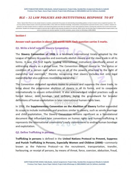 IGNOU BLE-032 Solved Assignment January & July 2025 English Medium