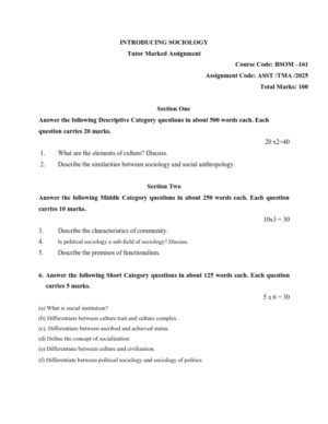IGNOU BSOM-161 Solved Assignment 2025 English Medium