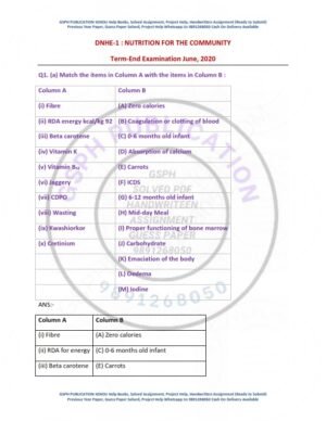 IGNOU DNHE-01 Previous Year Solved Question Paper English Medium (JUNE 2020)