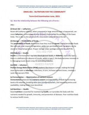 IGNOU DNHE-01 Previous Year Solved Question Paper English Medium (JUNE 2021)