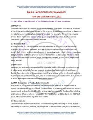 IGNOU DNHE-01 Previous Year Solved Question Paper English Medium (DEC 2021)