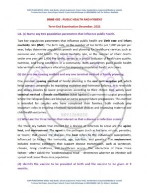 IGNOU DNHE-02 Previous Year Solved Question Paper English Medium (DEC 2021)