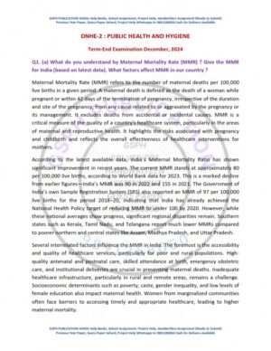 IGNOU DNHE-02 Previous Year Solved Question Paper English Medium (DEC 2024)