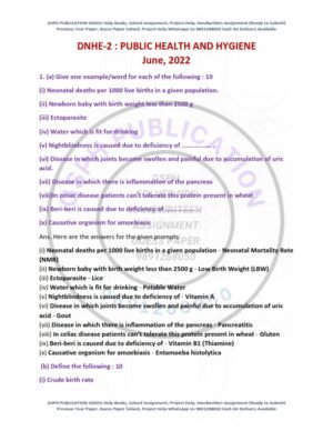 IGNOU DNHE-02 Previous Year Solved Question Paper English Medium (JUNE 2022)