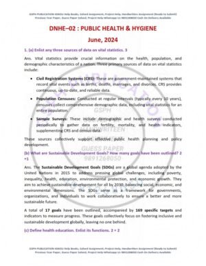 IGNOU DNHE-02 Previous Year Solved Question Paper English Medium (JUNE 2024)