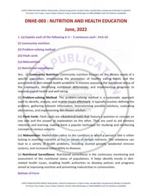 IGNOU DNHE-03 Previous Year Solved Question Paper English Medium (JUNE 2022)