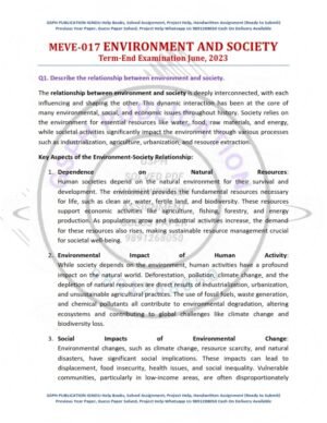 IGNOU MEVE-017 Previous Year Solved Question Paper English Medium (JUNE 2023)