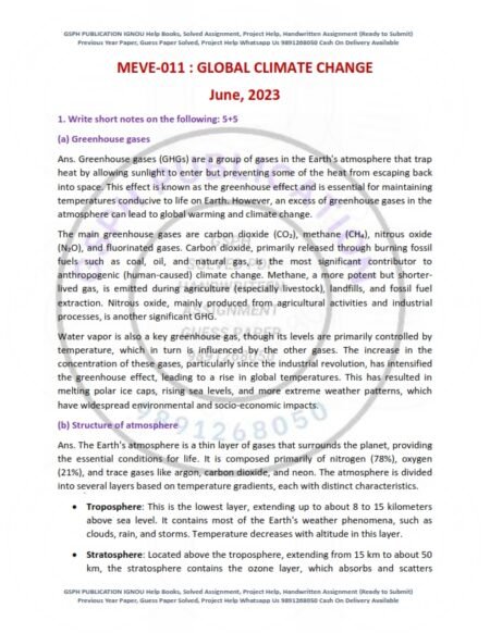 IGNOU MEVE-011 Previous Year Solved Question Paper English Medium (JUNE 2023)