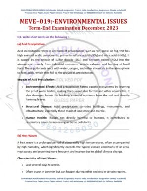 IGNOU MEVE-019 Previous Year Solved Question Paper English Medium (DEC 2023)