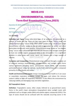 IGNOU MEVE-019 Previous Year Solved Question Paper English Medium (JUNE 2023)