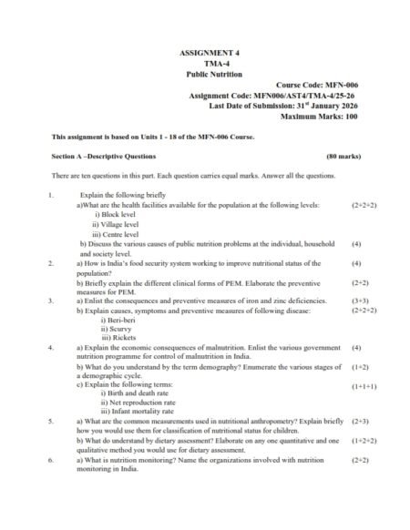 IGNOU MFN-006 Solved Assignment July 2025 English Medium