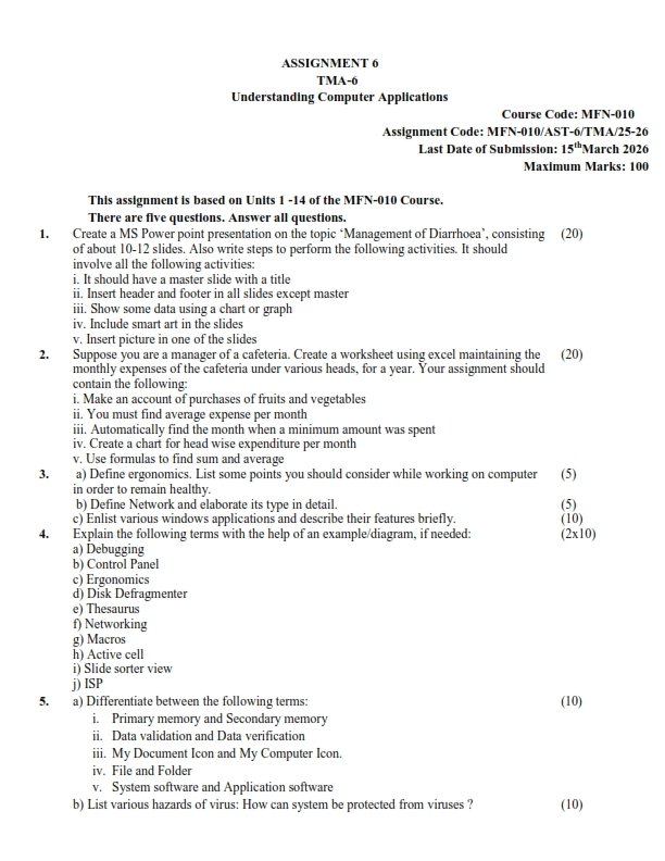 IGNOU MFN-10 Solved Assignment July 2025 English Medium