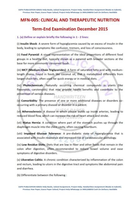 IGNOU MFN-06 Previous Year Solved Question Paper English Medium (DEC 2015)