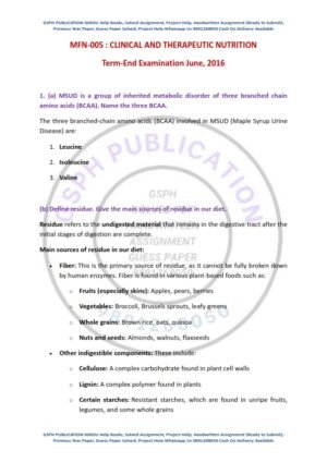 IGNOU MFN-05 Previous Year Solved Question Paper English Medium (June 2016)
