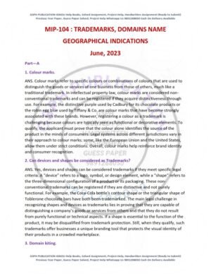 IGNOU MIP-104 Previous Year Solved Question Paper English Medium (JUNE 2023)