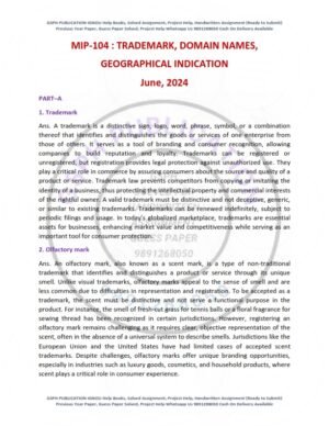 IGNOU MIP-104 Previous Year Solved Question Paper English Medium (JUNE 2024)