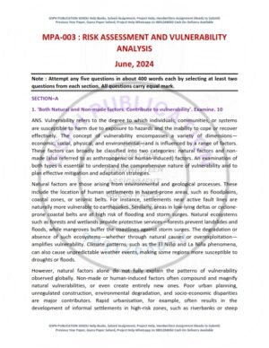IGNOU MPA-03 Previous Year Solved Question Paper English Medium (JUNE 2024)