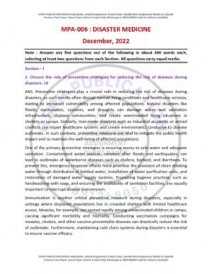 IGNOU MPA-06 Previous Year Solved Question Paper English Medium (DEC 2022) IGNOU MPA-06 Previous Year Solved Question Paper English Medium (DEC 2022)