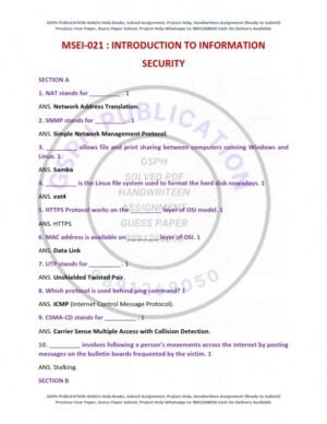 IGNOU MSEI-021 Previous Year Solved Question Paper English Medium (DEC 2020)