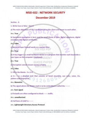 IGNOU MSEI-022 Previous Year Solved Question Paper English Medium (DEC 2019)