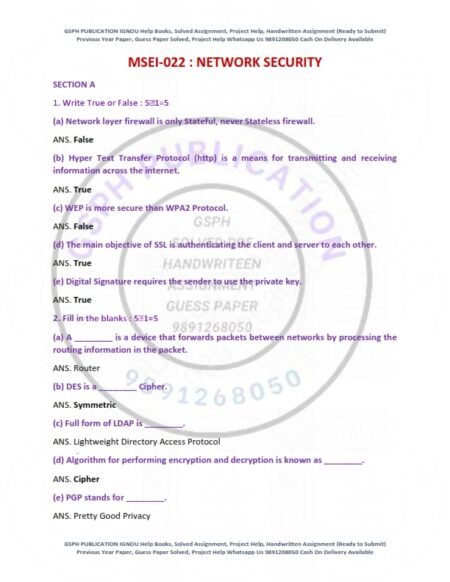 IGNOU MSEI-022 Previous Year Solved Question Paper English Medium (DEC 2020)