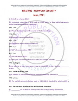 IGNOU MSEI-022 Previous Year Solved Question Paper English Medium (JUNE 2021)