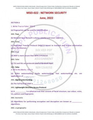 IGNOU MSEI-022 Previous Year Solved Question Paper English Medium (JUNE 2022)